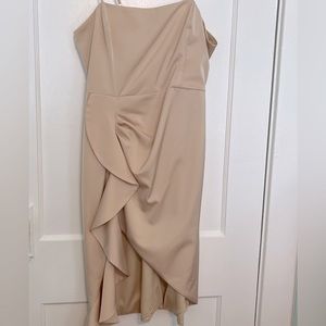 Lulus Beige Cocktail Dress